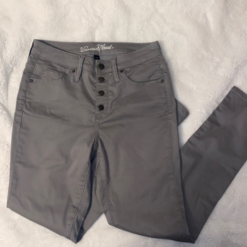 Universal Thread high waisted grey skinny jeans